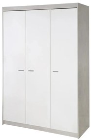 Бял детски гардероб от дъб 131x190 cm Julia - Roba
