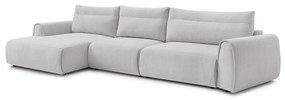 Светлосив ъглов диван Aden – Bobochic Paris