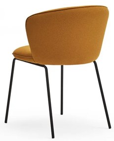 Тапицирани трапезни столове в комплект 2 бр. в цвят горчица Add – Teulat