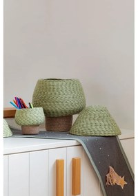 Зелена текстилна детска кошница за играчки ø 25x36 cm Big Tree – Lorena Canals