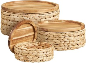 Кошници в комплект 3 бр. от воден зюмбюл ø 30x15 cm Botofte – House Nordic