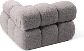 Светлосив модул за диван от букле (десен ъгъл) Bellis – Micadoni Home