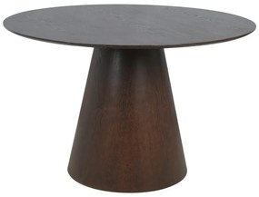 Кръгла маса за хранене с плот от орехово дърво ø 120 cm Bolton - House Nordic