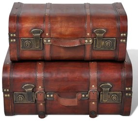 Комплект дървени винтидж сандъци, 2 бр