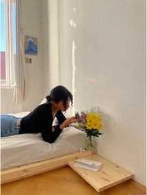 Двойно легло от борова дървесина с решетка 180x200 cm Dock - Karup Design