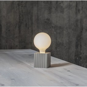 Светлосива основа за лампа 10 cm Box - Star Trading