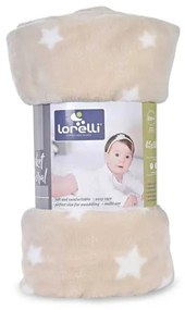 LORELLI Classic Одеяло корал 85/100 см. БЕЖОВО СЪС ЗВЕЗДИ