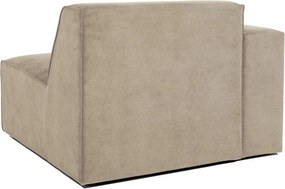 Бежов велурен модул на дивана (ляв ъгъл) Sting - Scandic