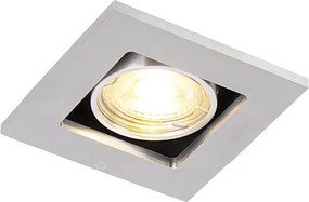 Интелигентен вграден прожектор алуминий вкл. WiFi GU10 с възможност за накланяне - Qure