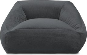 Тъмносив пуф от изкуствен косъм Lilibet – Bobochic Paris