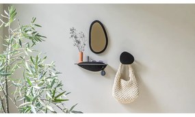 Черна метална стенна закачалка Mani – Spinder Design