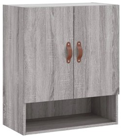 829890 vidaXL Стенен шкаф, сив сонома, 60x31x70 см, инженерно дърво