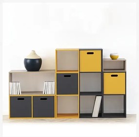 Кутия за съхранение 5five Mix & Modul, Дърво, 31x31 cm - Сив