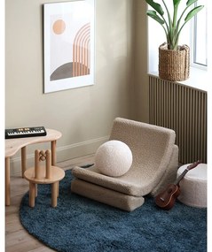 Светлокафяв детски стол от букле Moon – Wigiwama