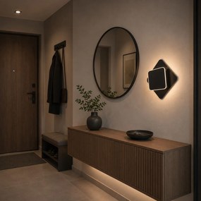 LED аплик LHJ123-W Черен