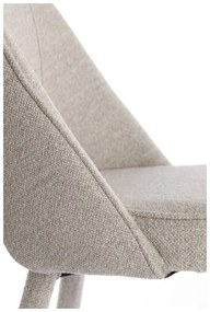 Светлосив трапезен стол Djeslin – Light &amp; Living