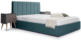 Тапицирано легло New York-Petrol-150 x 200-Με μηχανισμό ανύψωσης