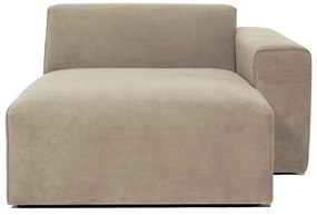 Бежов велурен модул на дивана (десен ъгъл) Sting - Scandic