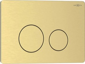 Mexen Tex 06 бутон за промиване неръждаема стомана, златисто четкано - 6106-11