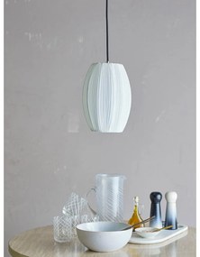 Бяло висящо осветително тяло с текстилен абажур ø 21 cm Pica – Bloomingville