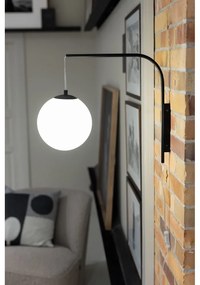 Черно-бяла стенна лампа (дължина 47,5 cm) Dione - Markslöjd