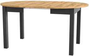 Разтегателна маса Dundee II - натурално/черно