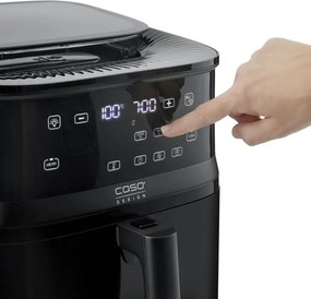 Фритюрник с горещ въздух и пара Caso AirFry & Steam 700, 1700W, 7 л, 10 програми, 60-200°C, Таймер, Прозорец, Напомняне, Черен