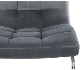 Сиви кадифени трапезни столове в комплект от 2 бр. Lola – Støraa