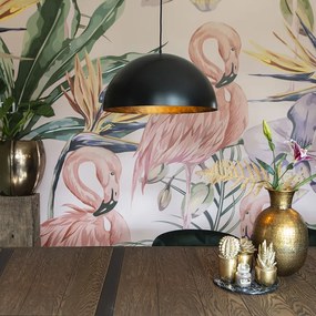 Черен с златист индустриален висящ аплик 50 см - Magna Eco