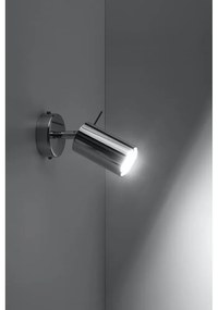 Стенна лампа в сребристо Etna - Sollux