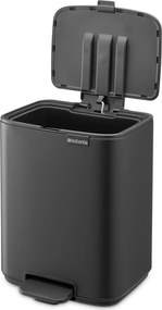 Тъмносиво стоманено кошче за боклук с педал 7 l Bo – Brabantia