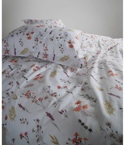 Бяло двойно удължено спално бельо от памук Renforcé 240x220 cm Floral Dance Autumn – Mila Home Luxury