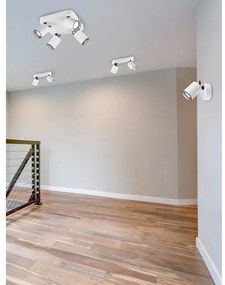 Бяла прожекторна лампа ø 6 cm Pago - Trio