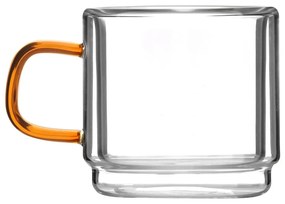 Стъклени чаши в комплект 2 бр. за еспресо 80 ml Amber – Vialli Design