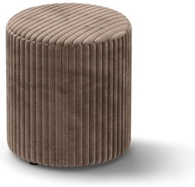 Кафява табуретка от рипсено кадифе Dia – Micadoni