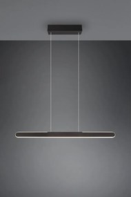 Черно висящо LED осветително тяло Helios - Trio