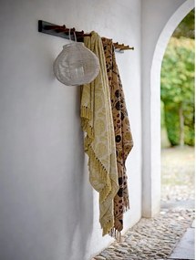 Жълто одеяло със смес от памук 130x155 cm Pratello – Bloomingville