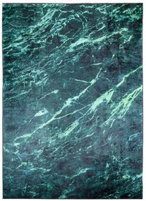 Модерен зелен килим с мраморна шарка Ширина: 80 см | Дължина: 200 см