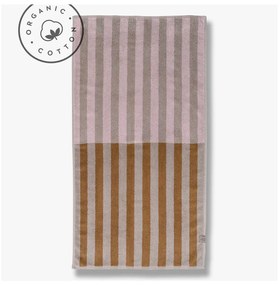 Кафяво-бежова кърпа от органичен памук 50x90 cm Disorder - Mette Ditmer Denmark