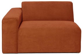 Модул за оранжев велурен диван (ляв ъгъл) Sting - Scandic