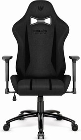 Ергономичен геймърски стол HC-1013 - черно покритие от висококачествен плат