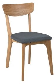 Сиви/в естествен цвят тапицирани трапезни столове в комплект 2 бр. Taxi – Actona