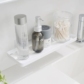 Стоманен рафт за баня без пробиване в матово бял цвят Film Hook – YAMAZAKI