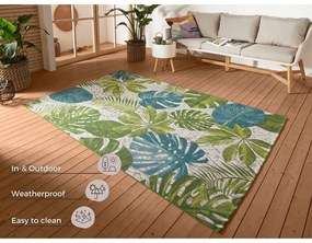 Зелен/тюркоаз външен килим 160x235 cm Flair – Hanse Home