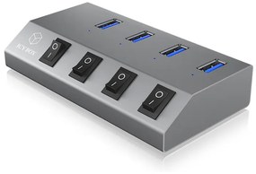 USB 3.0 Hub &amp; Зарядно 4 ports ICY BOX HUB1405 2 в 1