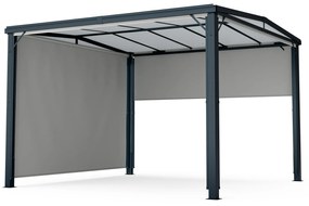 Blumfeldt Пергола Pantheon Cortina Solid Sky 3x3, устойчива на атмосферни влияния, прахово боядисана, странични панели