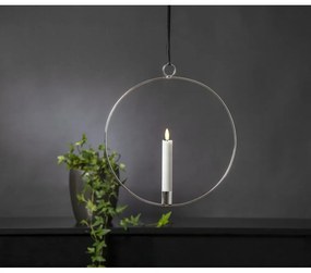 Светлинна декорация в сребристо Flamme Ring – Star Trading
