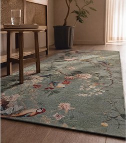 Светлозелена пътека подходяща за пране 52x200 cm Ricci Monet – Universal