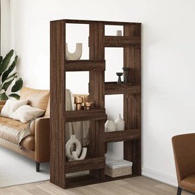 3309579 vidaXL Разделител за стая, кафяв дъб, 100x33x175 см, инженерно дърво