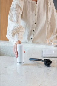 Дозатор за препарат за съдове Brabantia SinkStyle 1008507, 200 мл, Лесно почистване, Прозрачно дъно, Бял